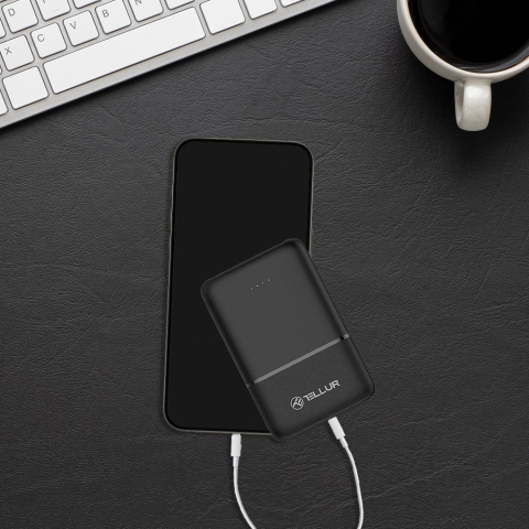 Baterie externă Tellur 5000mAh 2xUSB+USB-C+MicroUSB, negru [2]