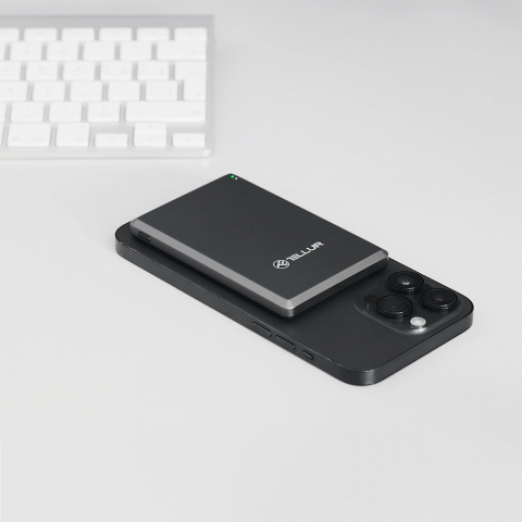 Baterie externă Tellur 5000mAh, PD20W, compatibil MagSafe, gri [7]