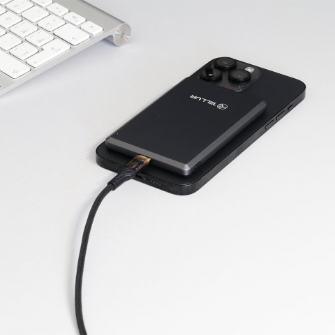 Baterie externă Tellur 5000mAh, PD20W, compatibil MagSafe, gri [11]