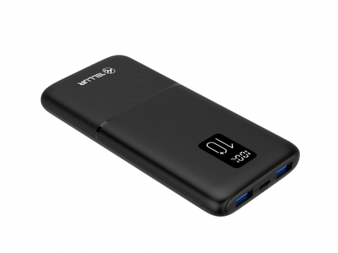 Baterii externe - Baterie externă Tellur Boost Pro PD102 10000mAh 2xQC3.0 22.5W + PD 20W, LCD display, negru