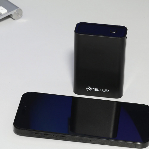 Baterie externă Tellur Compact Pro PD702 20000mAh QC3.0 22.5W + PD20W, LCD display, negru [4]