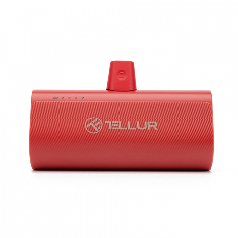 Baterie externă Tellur PD202 5000mAh, QC3.0 18W + PD20W, USB-C, roșu [10]