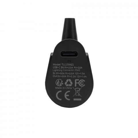 Baterie externă Tellur PD203 5000mAh, QC3.0 18W + PD20W, Lightning, negru [12]