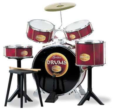 Jucării și Jocuri pentru copii - Baterie, Set tobe, Golden Drums