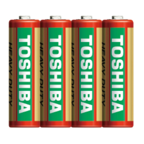 Periferice IT - Baterie Toshiba AA / LR6, 1.5V, zinc-carbon, R6KG SP-4TGTE, set 4 buc