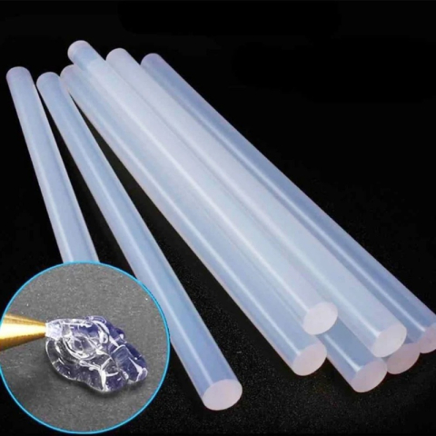 Baton silicon Colorarte, lipire la cald, 11mm x 18cm, alb, transparent, set 10 buc [4]