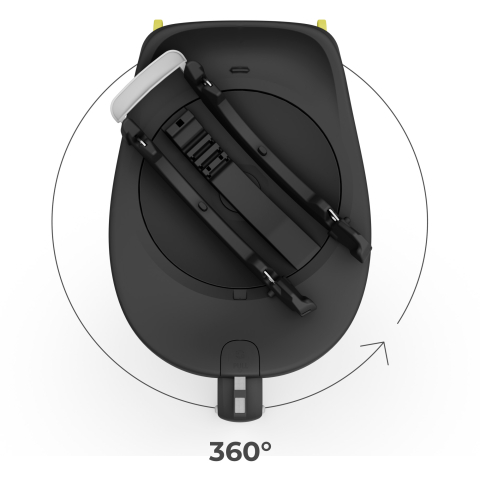 Baza isofix 360 kinderkraft endura safe fx, black [6]