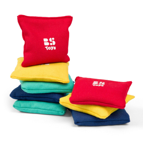 Jucării și Jocuri pentru copii - Bean Bags, set de 8 saculeti cu nisip, varsta 3-10 ani
