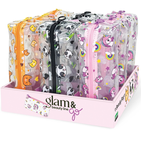 Jucării și Jocuri pentru copii - Beauty bag transparent - Glam & Go, 3 modele asortate , pret/1 buc