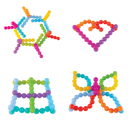 BendiBeads Rainbow, margele flexibile, Guidecraft, 3-9 ani [4]