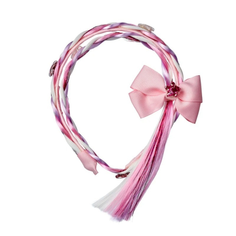 Îmbrăcăminte și accesorii - Bentita cu extensie impletita si funda, Souza! Fata, varsta +9 ani, 3 - 6 ani, 6 - 9 ani