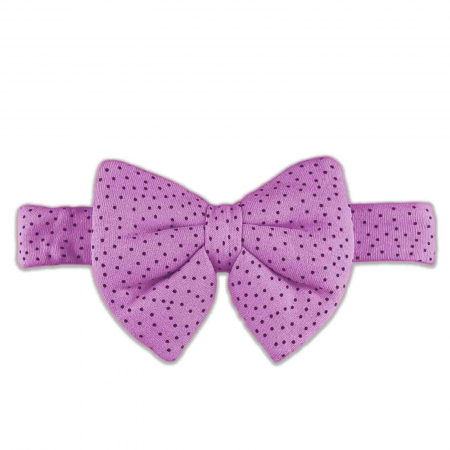 Bentita elastica cu fundita si buline, Accesorii par copii, Roz [1]