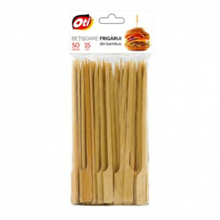 Casă, gradină și bricolaj - Bete frigarui pentru aperitive si cocktail, din lemn, 15 cm, 50 buc