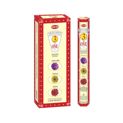 Casă, gradină și bricolaj - Betisoare parfumate Hem 253, Precious 3in1 - Inimate, Fancy, Glory, set 20 buc