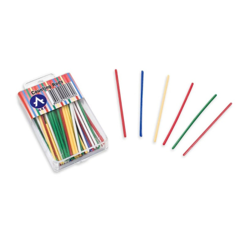 Betisoare scolare pentru numarat ARK 069, set de 80-100 buc, diverse culori, PVC [1]