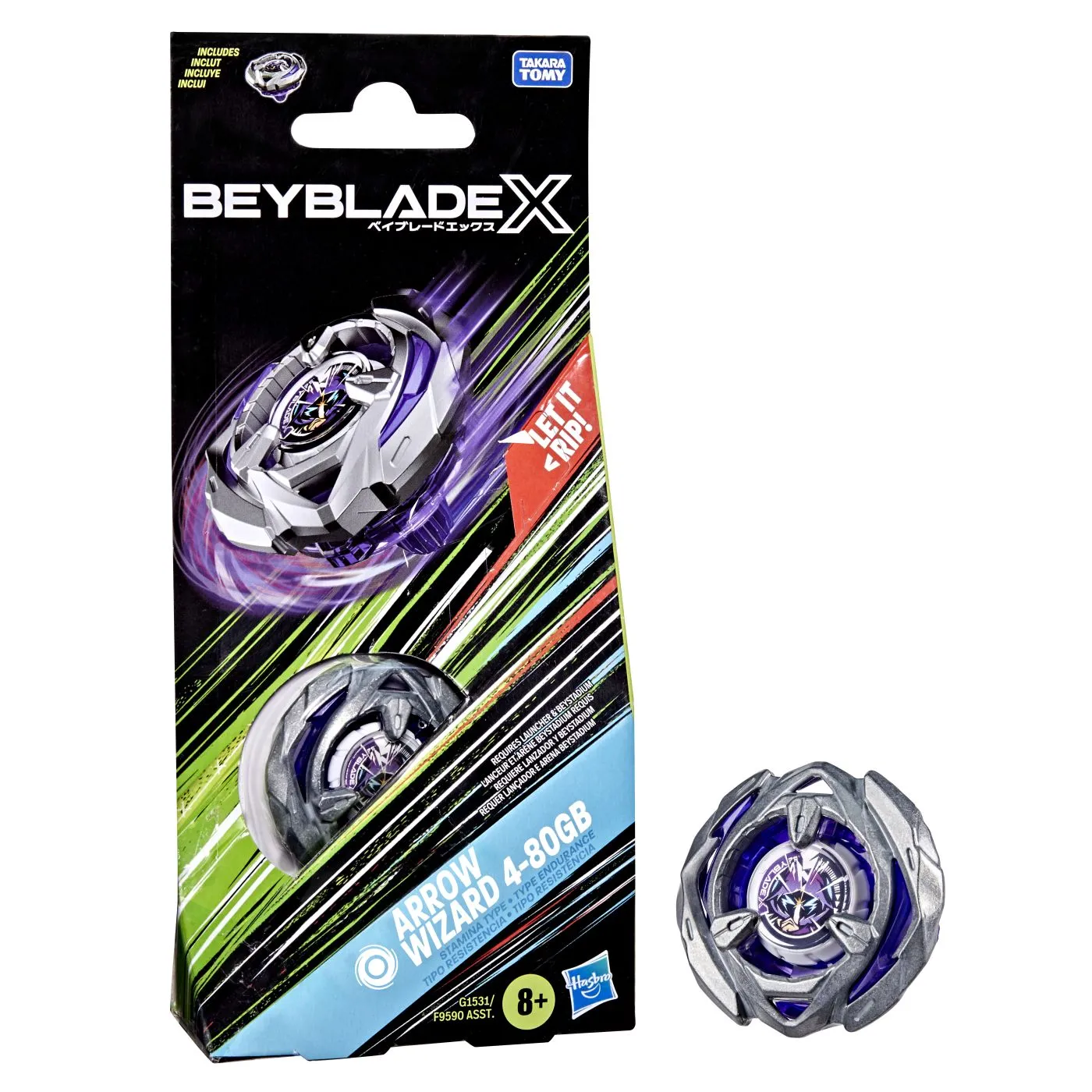  beyblade x let it rip spirala arrow wizard 4-80gb, copii varsta 8 ani pana la 12 ani [5]