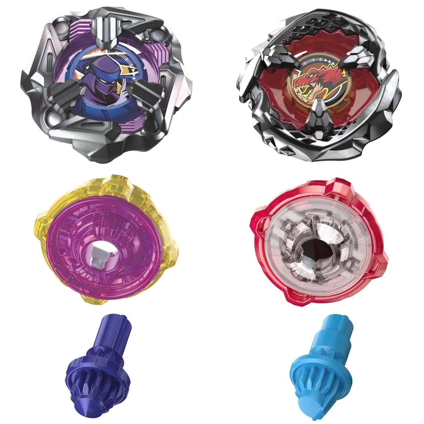 Beyblade x pachet duo beat tyranno 4-70q si knife shinobi 4-80hn, copii varsta 8 ani pana la 14 ani [1]