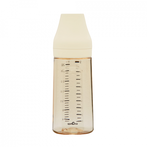 Diversificare si Ingrijire Bebe - Biberon anticolici premium cu tetina L, galben (260 ml)