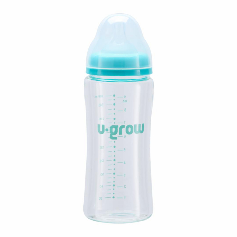 Biberoane, tetine si accesorii - Biberon de sticla 260 ml+2 tetine extra