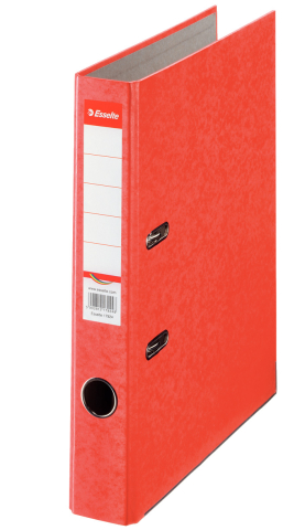 Organizare, arhivare, prezentare - Biblioraft marmorat 5 cm rosu rainbow esselte
