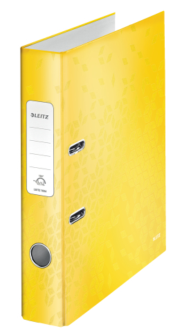 Organizare, arhivare, prezentare - Biblioraft plastifiat 5.2 cm 180grade galben wow leitz