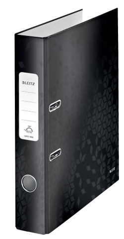 Organizare, arhivare, prezentare - Biblioraft plastifiat 5.2 cm 180grade negru wow leitz