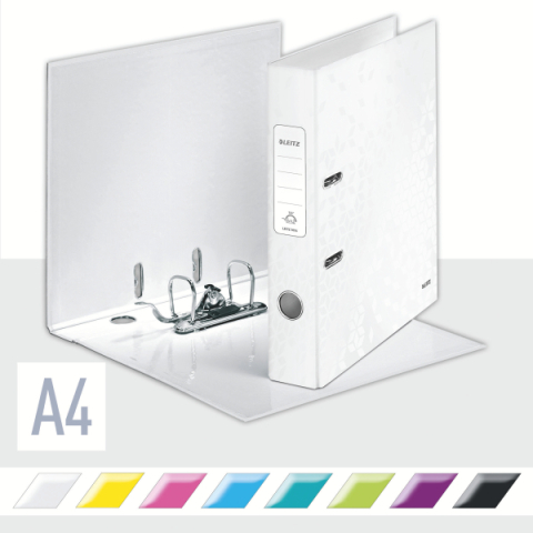 Biblioraft plastifiat 5.2 cm alb metalizat wow leitz [2]