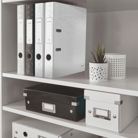 Biblioraft plastifiat 5.2 cm alb metalizat wow leitz [3]
