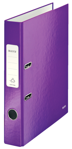 Organizare, arhivare, prezentare - Biblioraft plastifiat 5.2 cm mov metalizat wow leitz