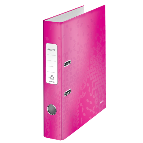 Organizare, arhivare, prezentare - Biblioraft plastifiat 5.2 cm roz metalizat wow leitz