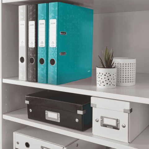 Biblioraft plastifiat 5.2 cm turcoaz metalizat wow leitz [4]
