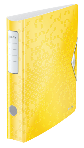 Organizare, arhivare, prezentare - Biblioraft plastifiat 5cm 180grade galben active wow leitz