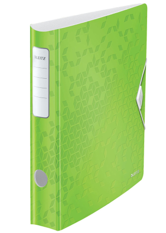 Organizare, arhivare, prezentare - Biblioraft plastifiat 5cm 180grade verde active wow leitz