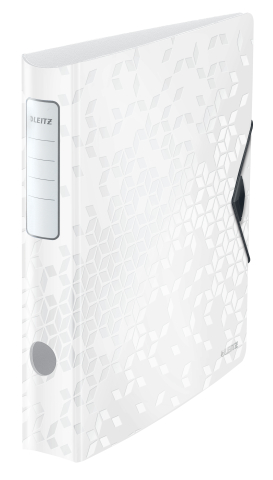 Organizare, arhivare, prezentare - Biblioraft plastifiat 6.5cm 180grade alb active wow leitz
