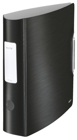 Organizare, arhivare, prezentare - Biblioraft plastifiat 7.5cm 180grade negru satin active style le