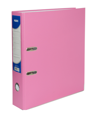 Organizare, arhivare, prezentare - Biblioraft plastifiat 7.5cm roz noki