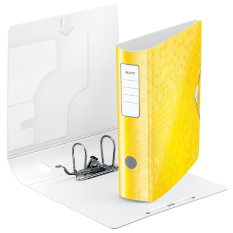 Biblioraft plastifiat 8.2 cm 180grade galben active wow leitz [2]