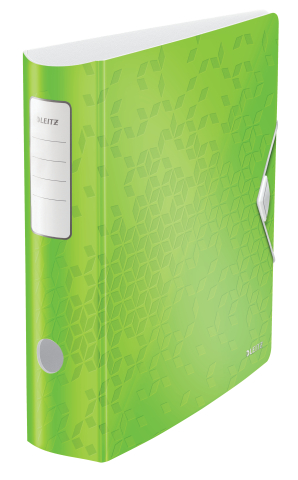 Organizare, arhivare, prezentare - Biblioraft plastifiat 8.2 cm 180grade verde active wow leitz