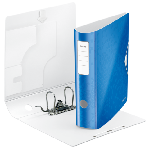 Biblioraft plastifiat 8.2cm 180grade albastru active wow leitz [2]