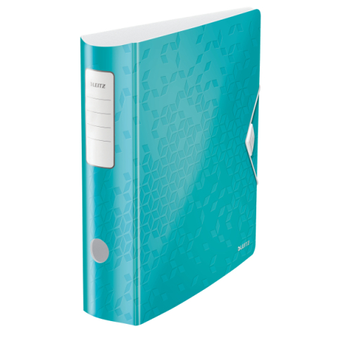 Organizare, arhivare, prezentare - Biblioraft plastifiat 8.2cm 180grade turcoaz active wow leitz