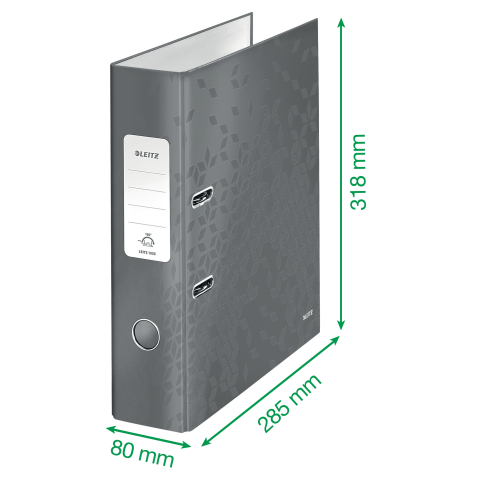 Biblioraft plastifiat 8 cm 180 grade rosu wow leitz [2]