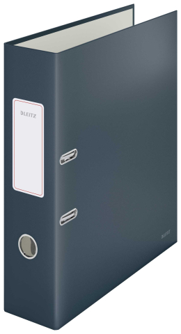 Organizare, arhivare, prezentare - Biblioraft plastifiat 8cm 180grade gri antracit cosy leitz