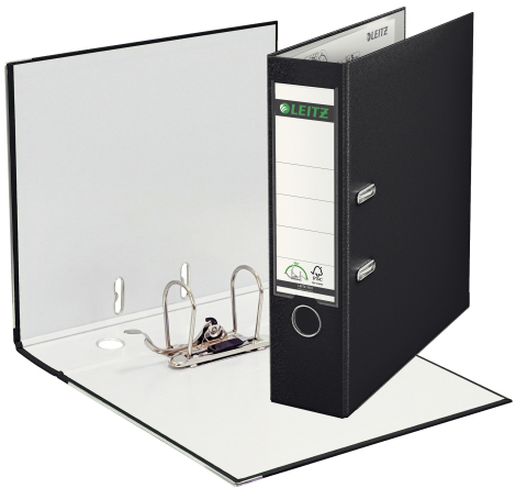 Biblioraft plastifiat 8cm 180grade negru leitz [3]