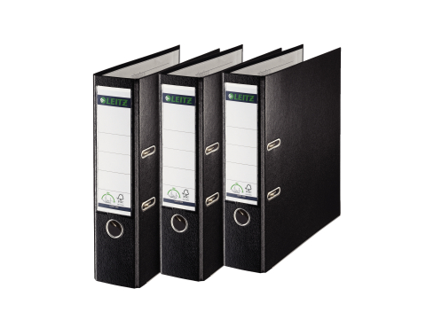 Biblioraft plastifiat 8cm 180grade negru leitz [4]