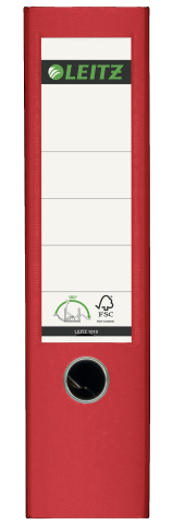 Biblioraft plastifiat 8cm 180grade rosu leitz [1]
