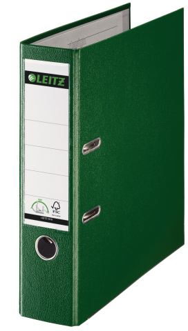 Organizare, arhivare, prezentare - Biblioraft plastifiat 8cm 180grade verde leitz