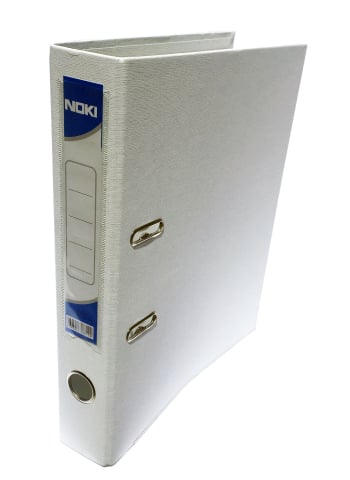 Organizare, arhivare, prezentare - Biblioraft plastifiat int-ext 5cm alb noki