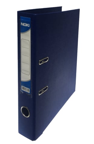 Organizare, arhivare, prezentare - Biblioraft plastifiat int-ext 5cm bleumarin noki