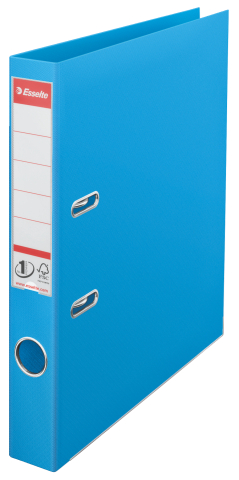 Organizare, arhivare, prezentare - Biblioraft plastifiat int-ext 5cm cyan nr1 power esselte