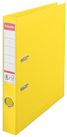 Organizare, arhivare, prezentare - Biblioraft plastifiat int-ext 5cm galben vivida nr1 esselte